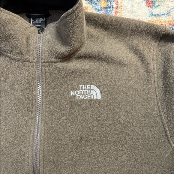 The North Face TKA1 Brown Zip-up Fleece Medium - Picture 5 of 6